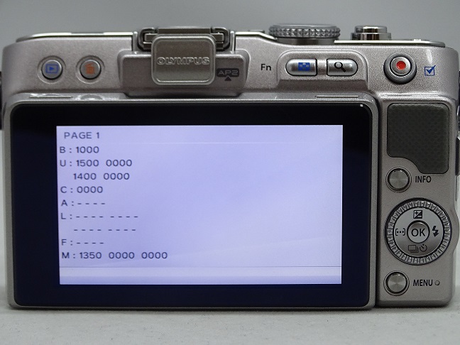 オリンパス OLYMPUS PEN Lite E-PL3 のシャッター回数を調べてみた